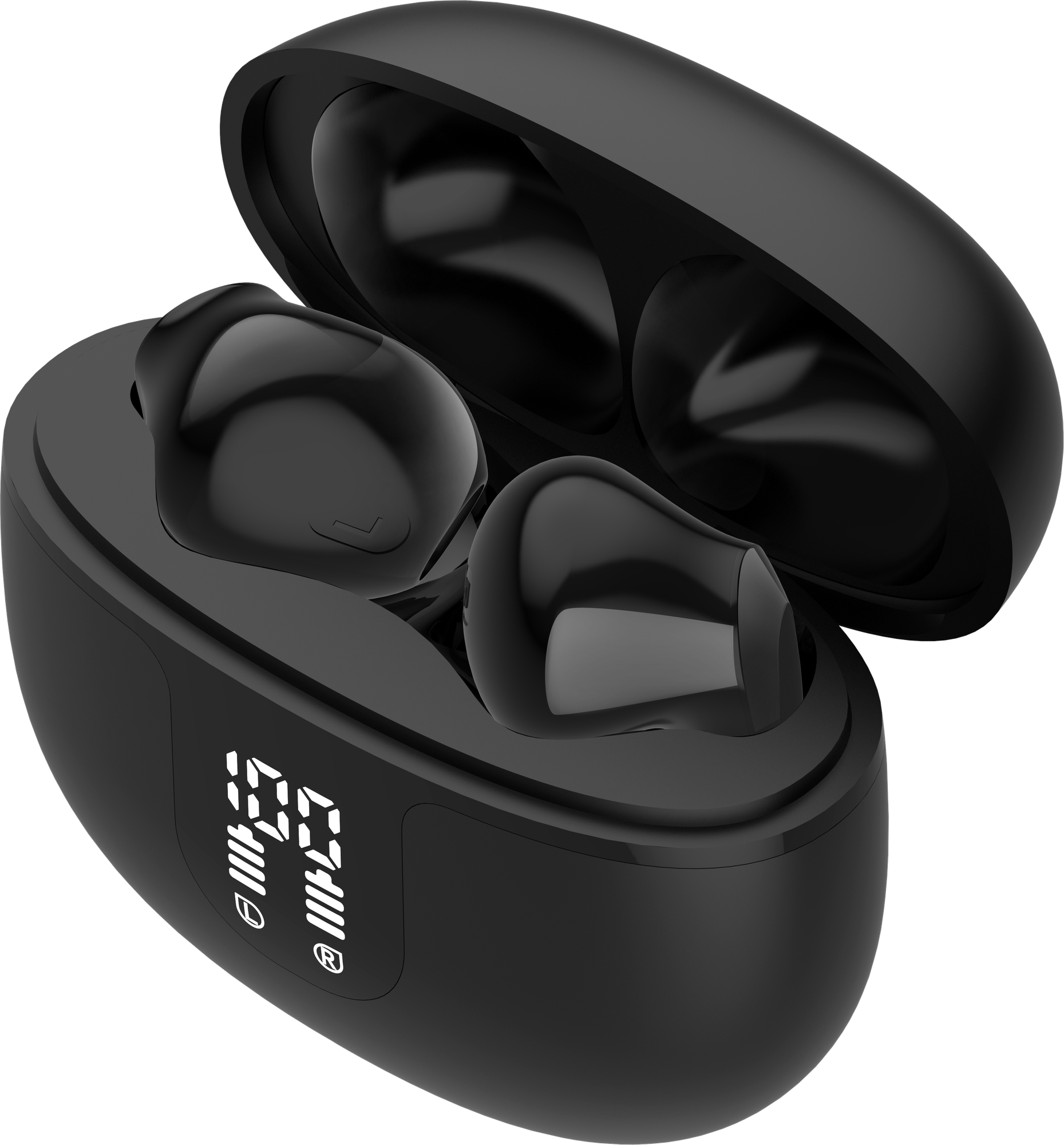 beStylic BS97 Elite Max Edition wireless earbuds — black